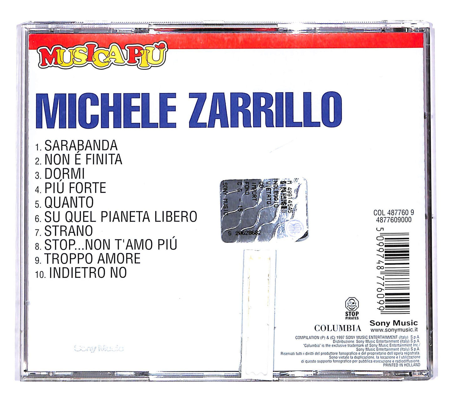 EBOND Michele Zarrillo - Michele Zarrillo CD CD048039