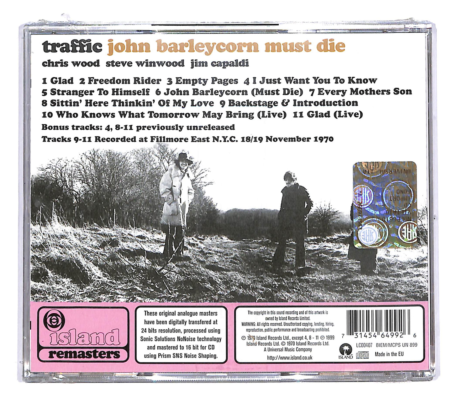 EBOND Traffic - John Barleycorn Must Die CD CD048314