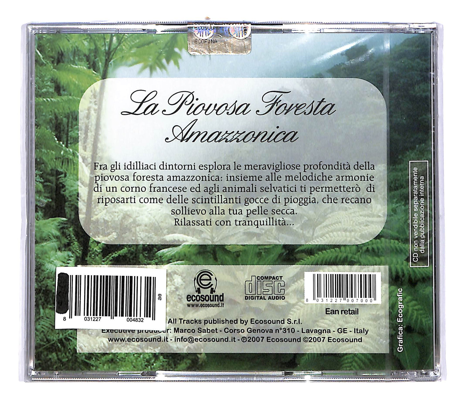 EBOND Ecosound - La Piovosa Foresta Amazzonica CD CD048317