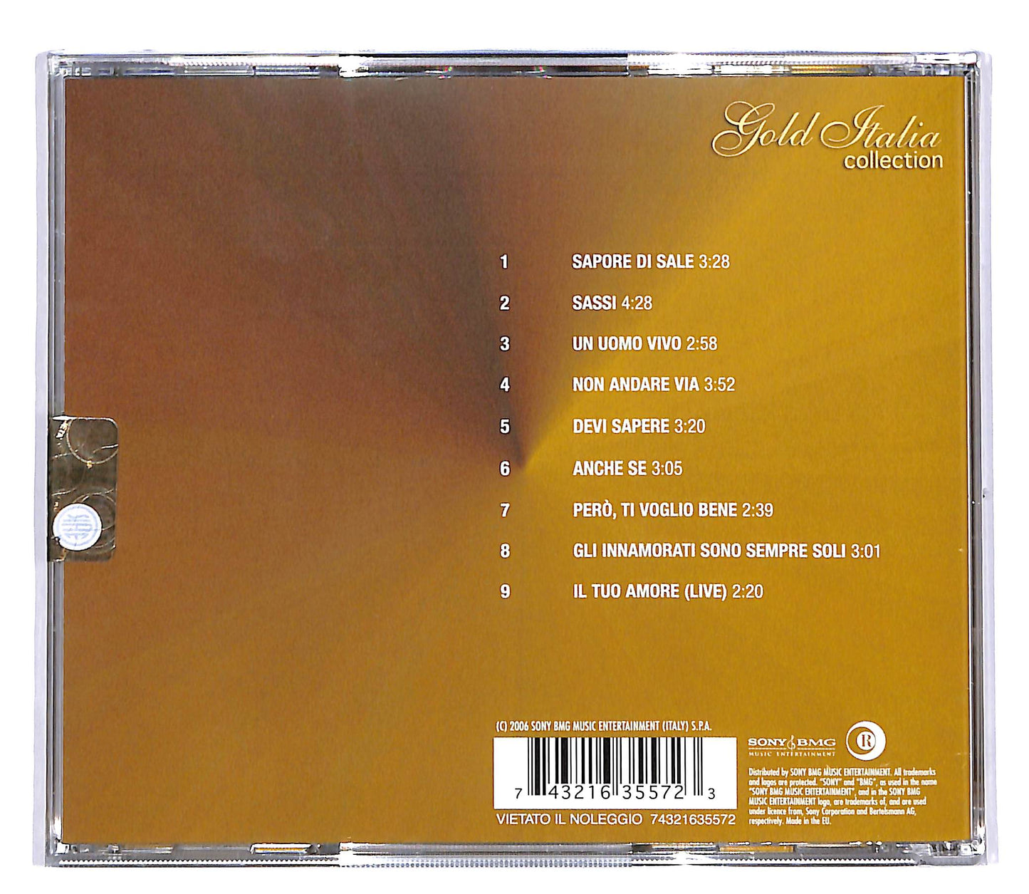 EBOND Gino Paoli - Gold Italia Collection CD CD048319