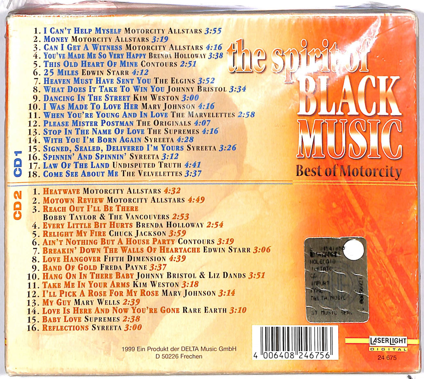EBOND Various - The Spirit Of Black Music - Best Of Motorcity CD CD048402