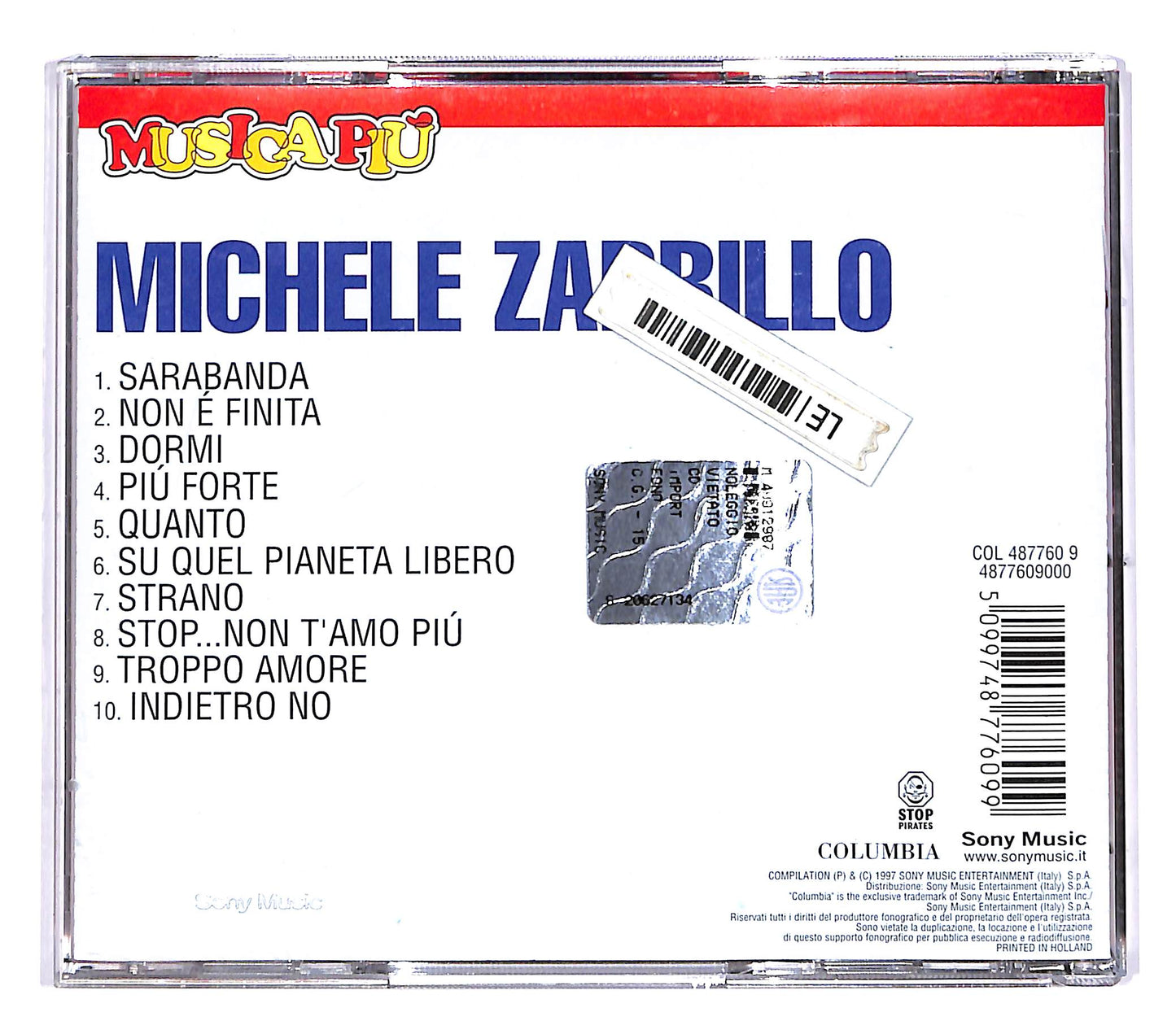 EBOND Michele Zarrillo - Michele Zarrillo CD CD048459