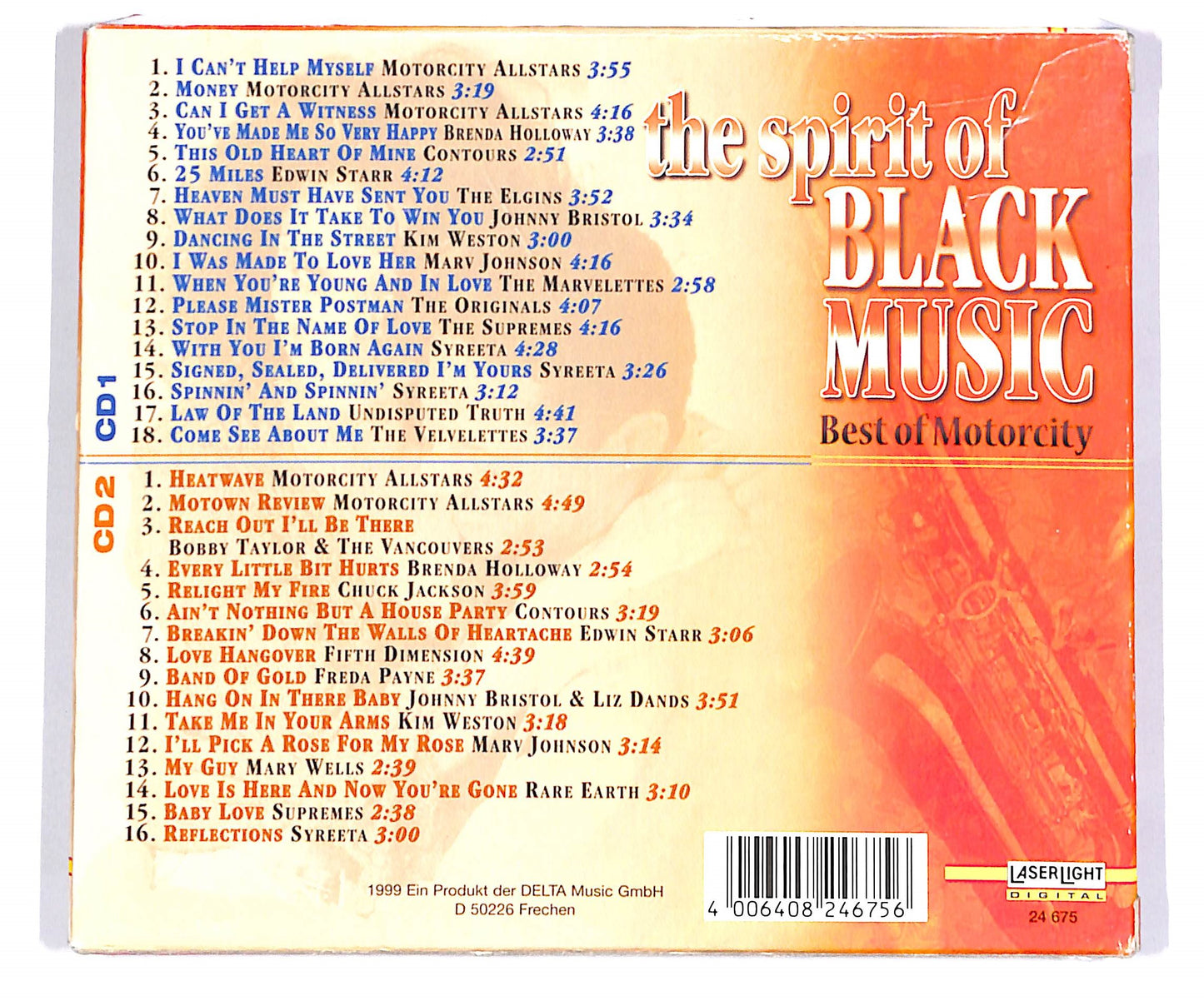 EBOND The Spirit Of Black Music - Best Of Motorcity (2 dischi) CD CD048505