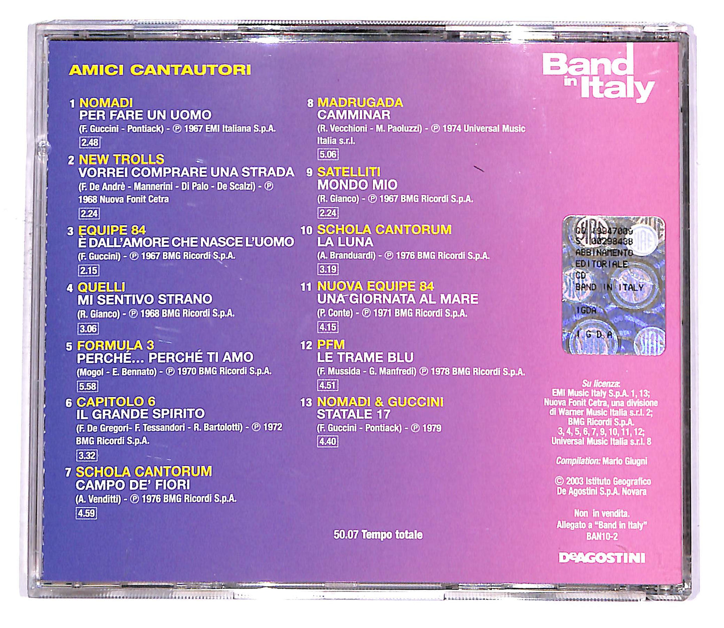 EBOND Various - Amici Cantautori EDITORIALE CD CD048604