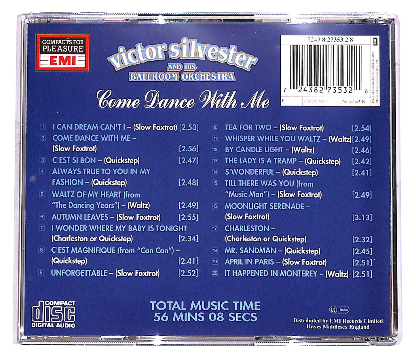 EBOND Victor Silvester and His Ballroom Orch - Come Dance With Me CD CD048605