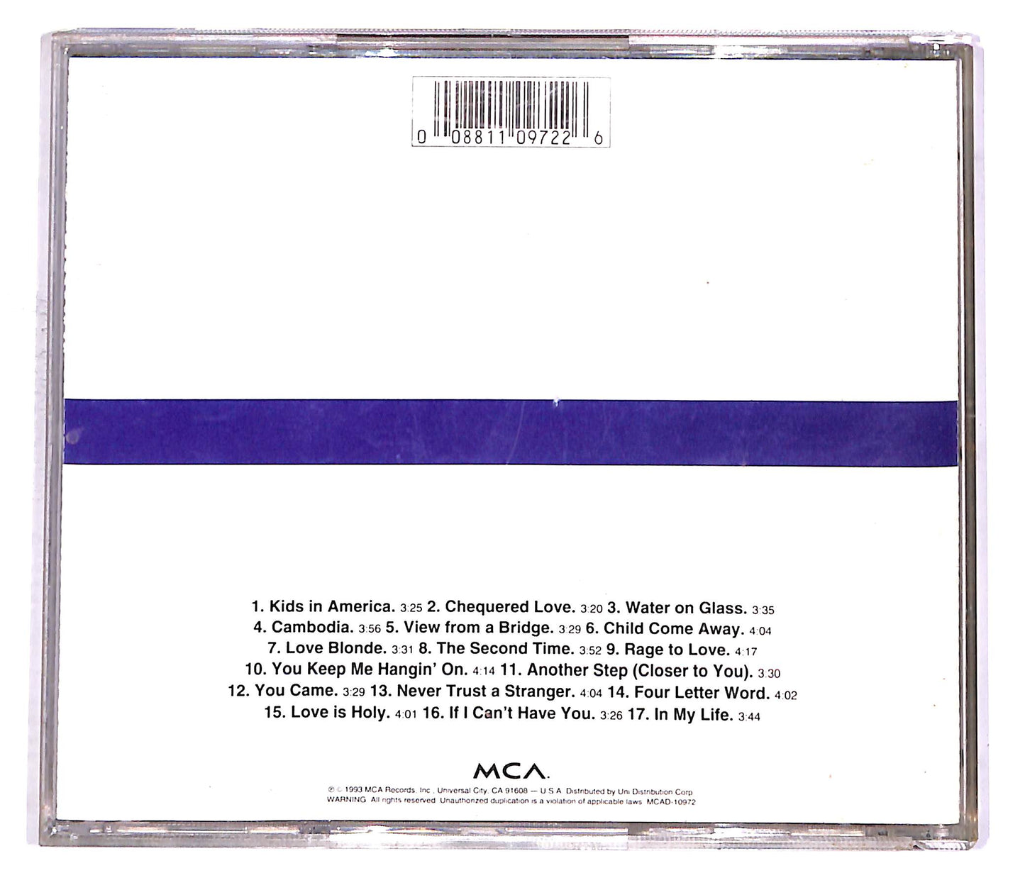 EBOND Kim Wilde - The Singles Collection 1981-1993 CD CD048627