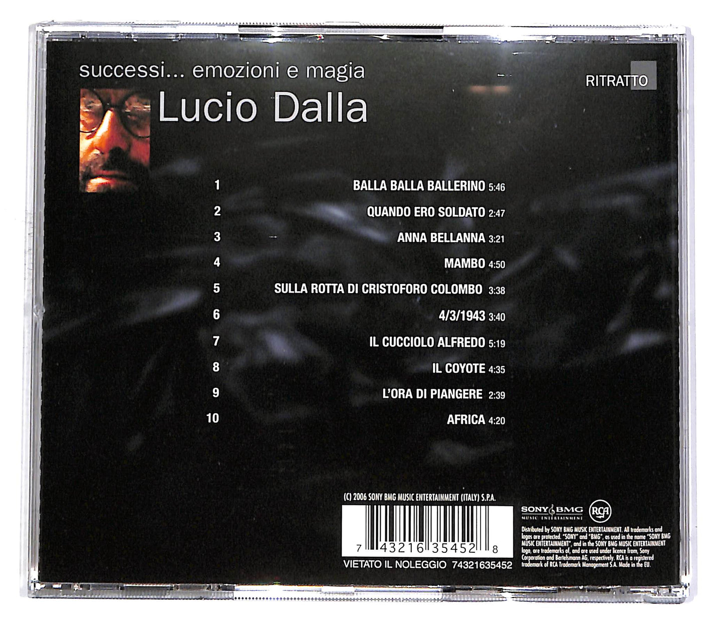 EBOND Lucio Dalla - Successi...Emozioni E Magia CD CD048641