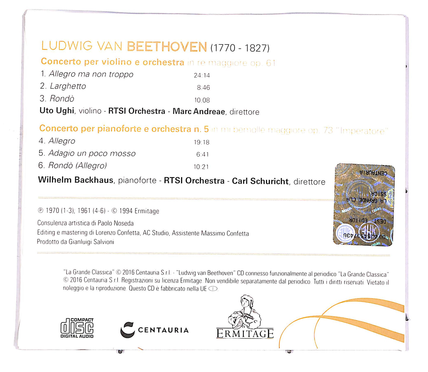 EBOND Ludvig Van Beethoven EDITORIALE CD CD048649