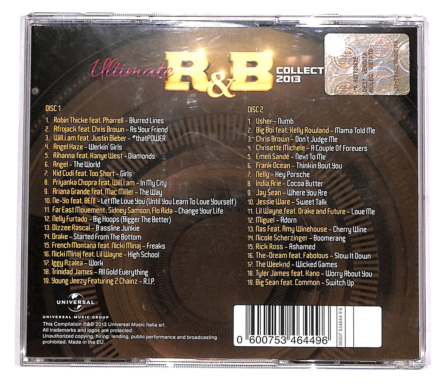 EBOND Various - Ultimate R&B Collection 2013 (2 dischi) CD CD048705