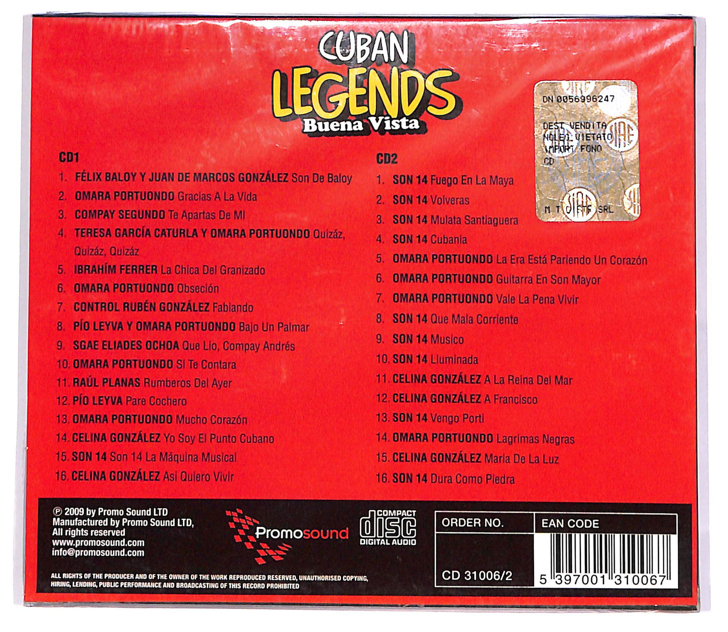 EBOND Various - Cuban Legends (2 dischi) CD CD048706