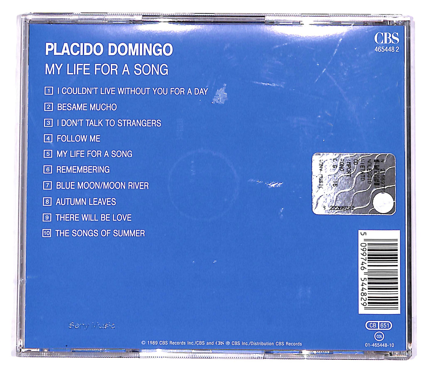 EBOND Placido Domingo - My Life For A Song CD CD048806
