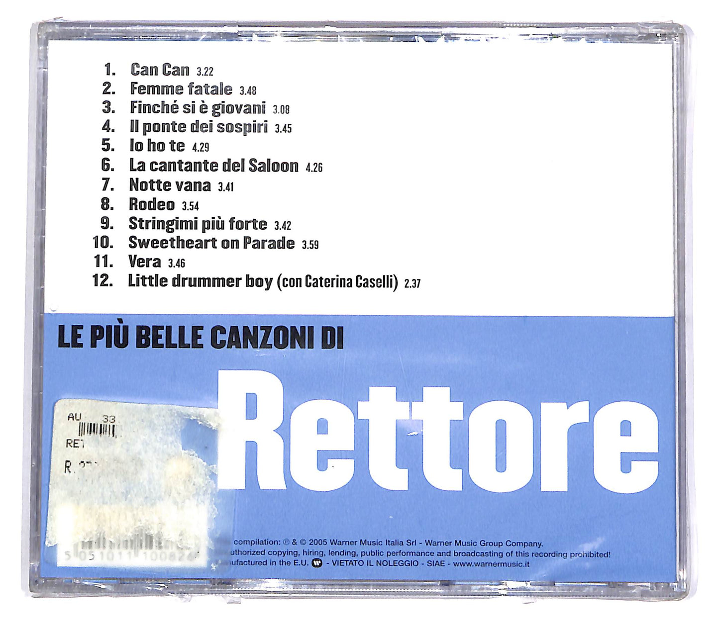 EBOND Rettore - Le Piu Belle Canzoni Di Rettore CD CD048841