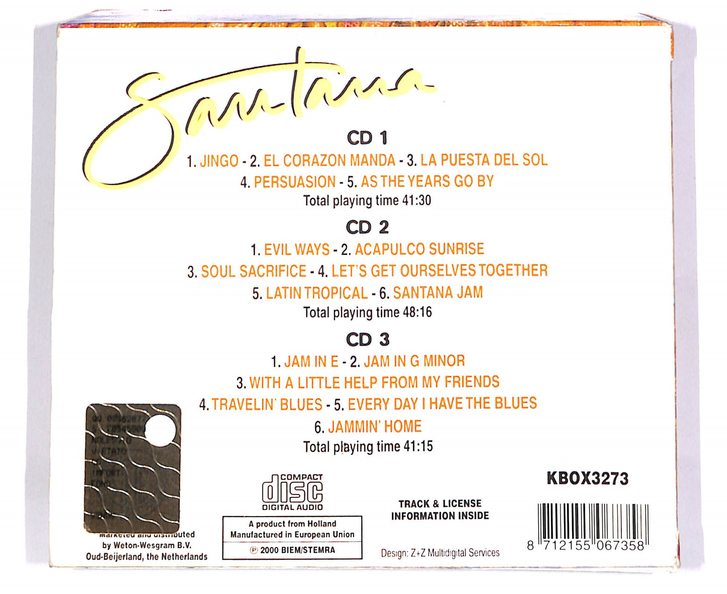 EBOND Santana - Santana 3CD (3 dischi) CD048909