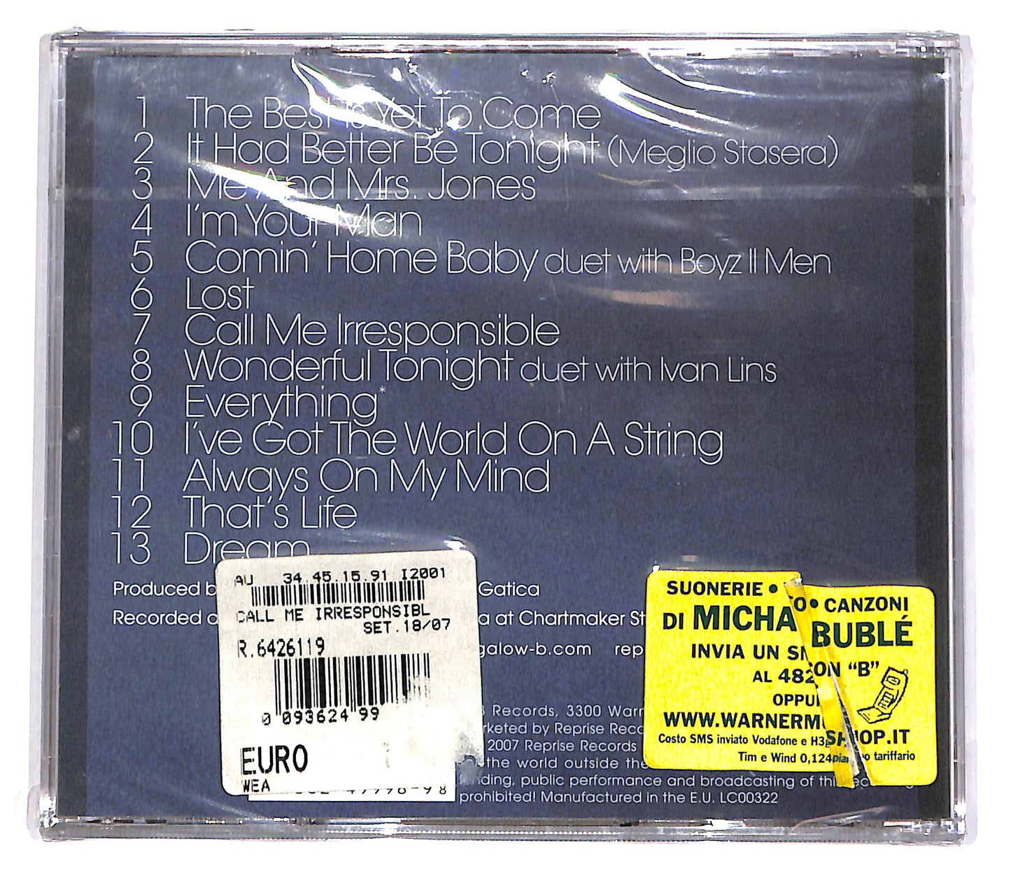 EBOND Michael Buble - Call Me Irresponsible CD CD048917