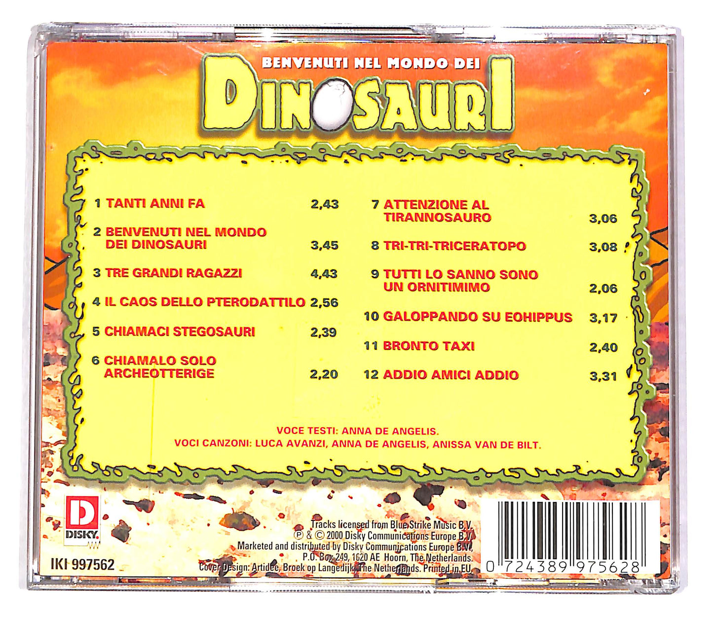EBOND Benvenuti nel mondo dei dinosauri CD CD048929