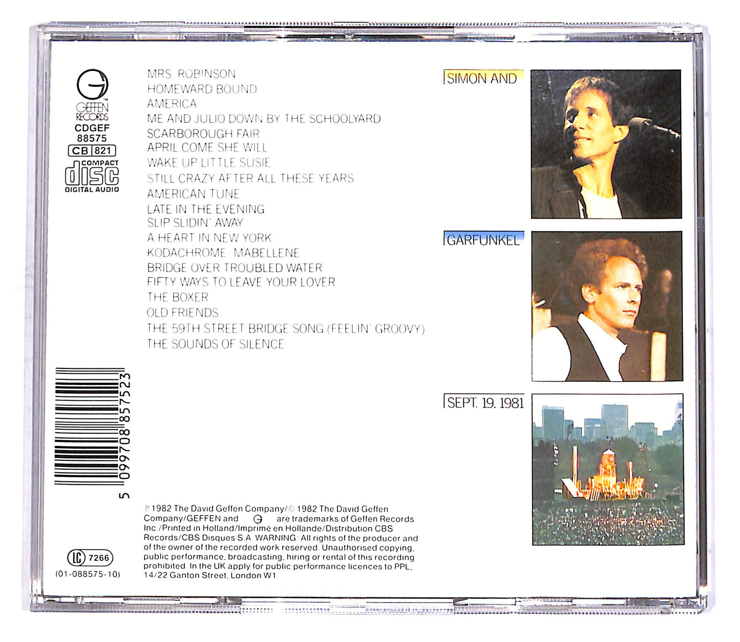 EBOND Simon & Garfunkel - The Concert In Central Park CD CD049162