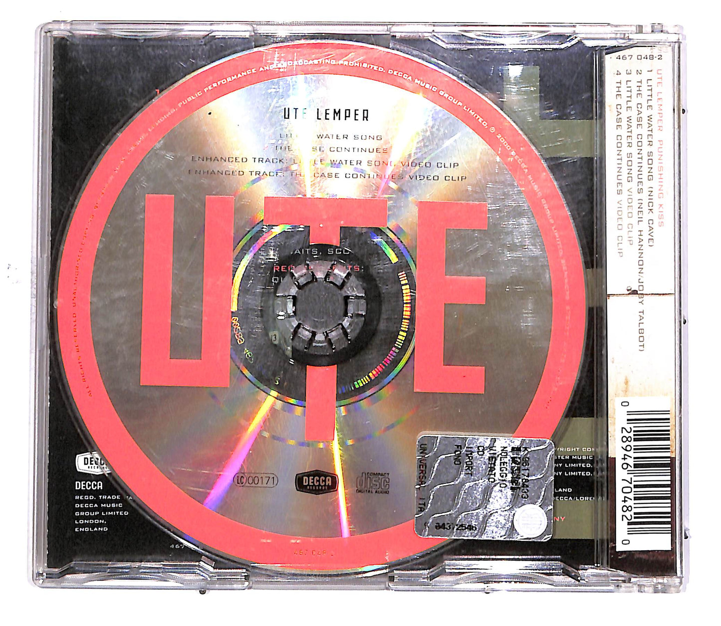 EBOND Ute Lemper - Little Water Song / The Case Continues CD CD049310