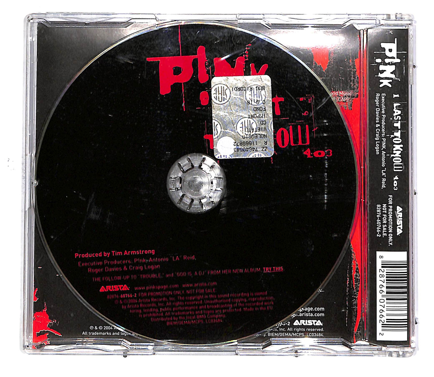 EBOND P!nk - Last To Know CD CD049330