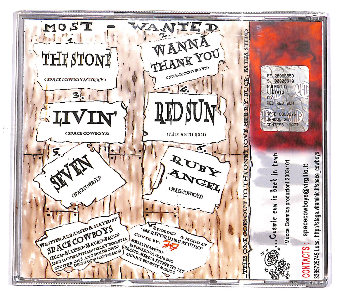 EBOND Space Cowboys - Red Red Sun EDITORIALE CD CD049350