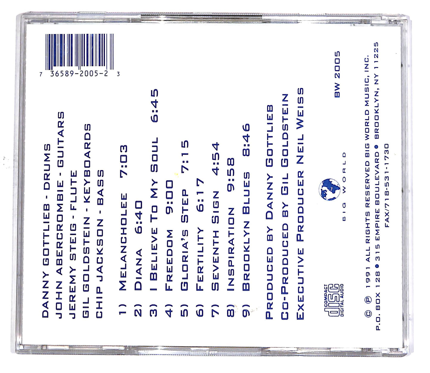 EBOND Danny Gottlieb - Brooklyn Blues CD CD049408