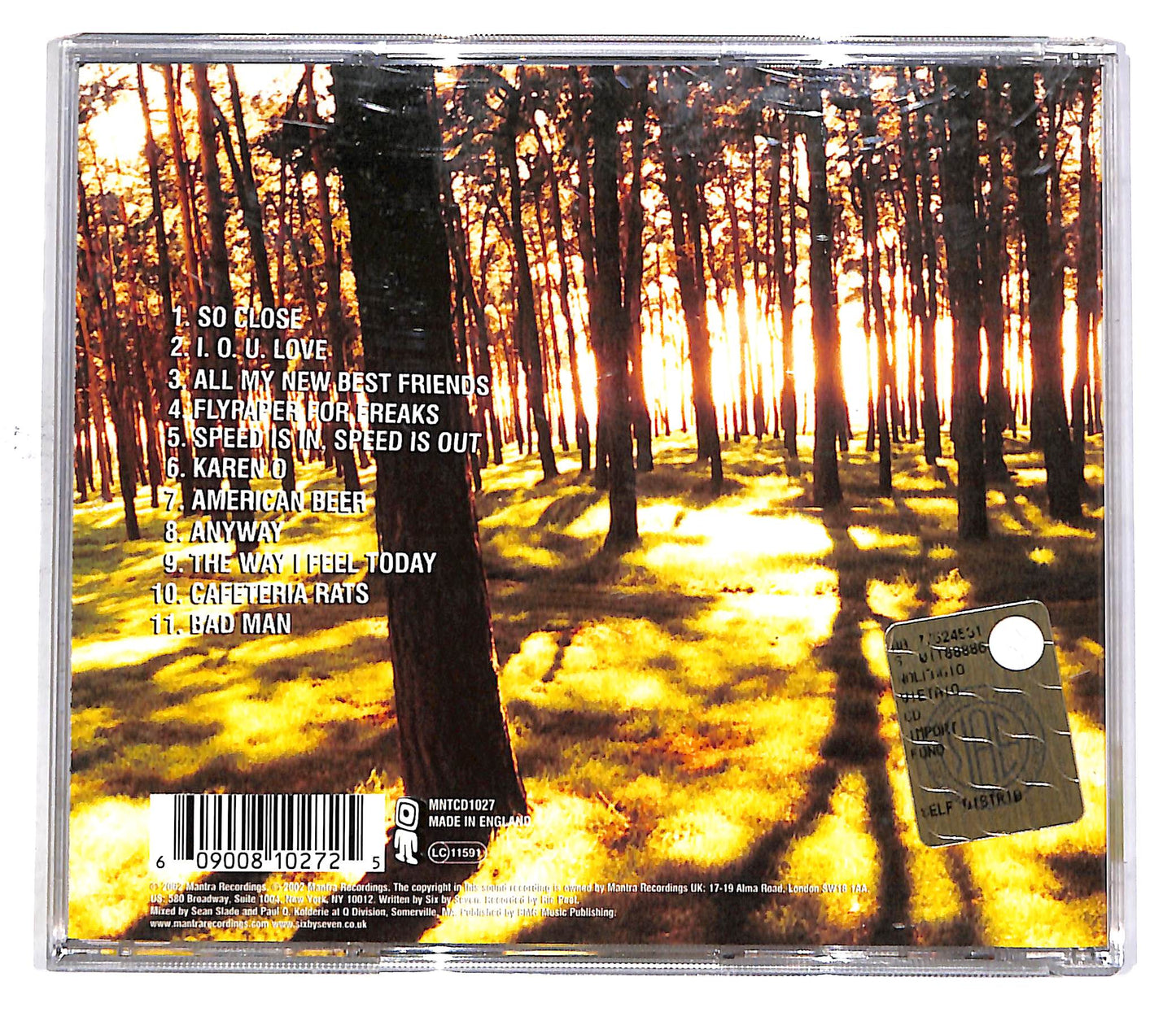 EBOND Six. By Seven - The Way I Feel Today CD CD049417