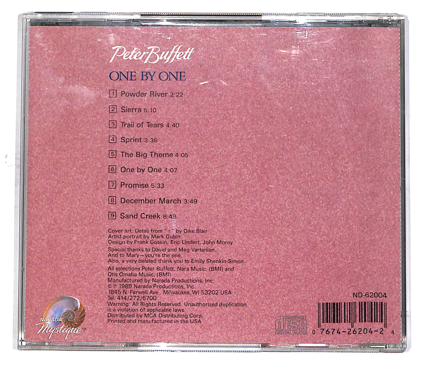 EBOND Peter Buffett - One By One CD CD049450