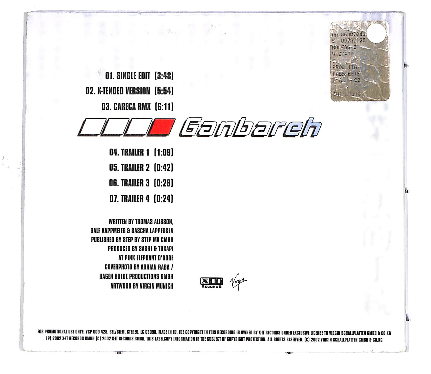 EBOND Sash! - Ganbareh CD CD049462