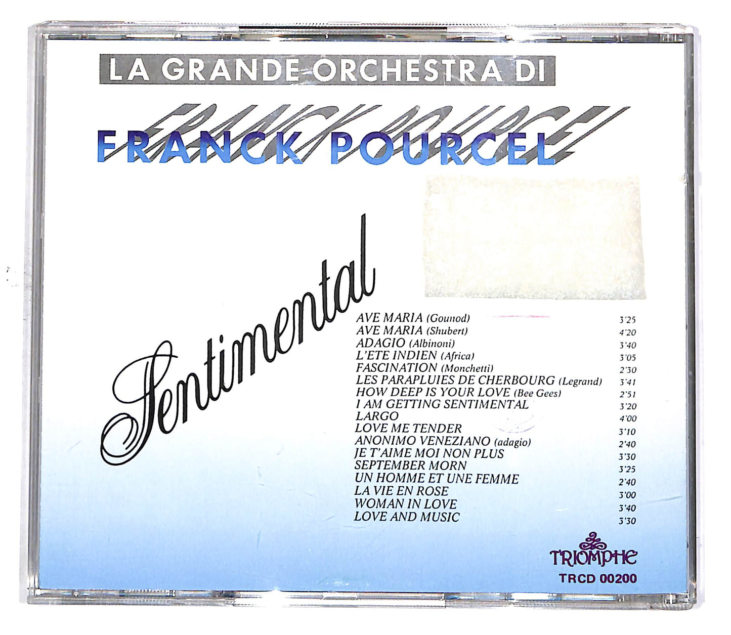 EBOND La Grande Orchestra DI Franck Pourcel - Sentimental CD CD049533