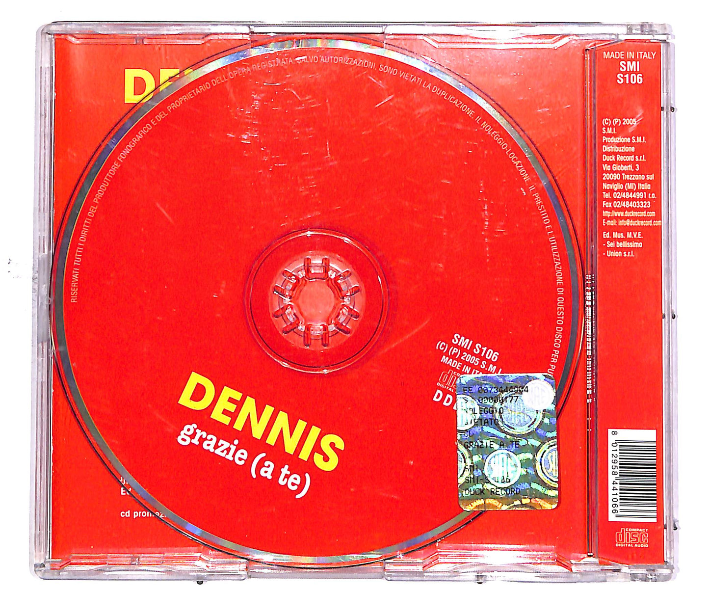 EBOND Dennis - Grazie (A Te) PROMO CD CD049540