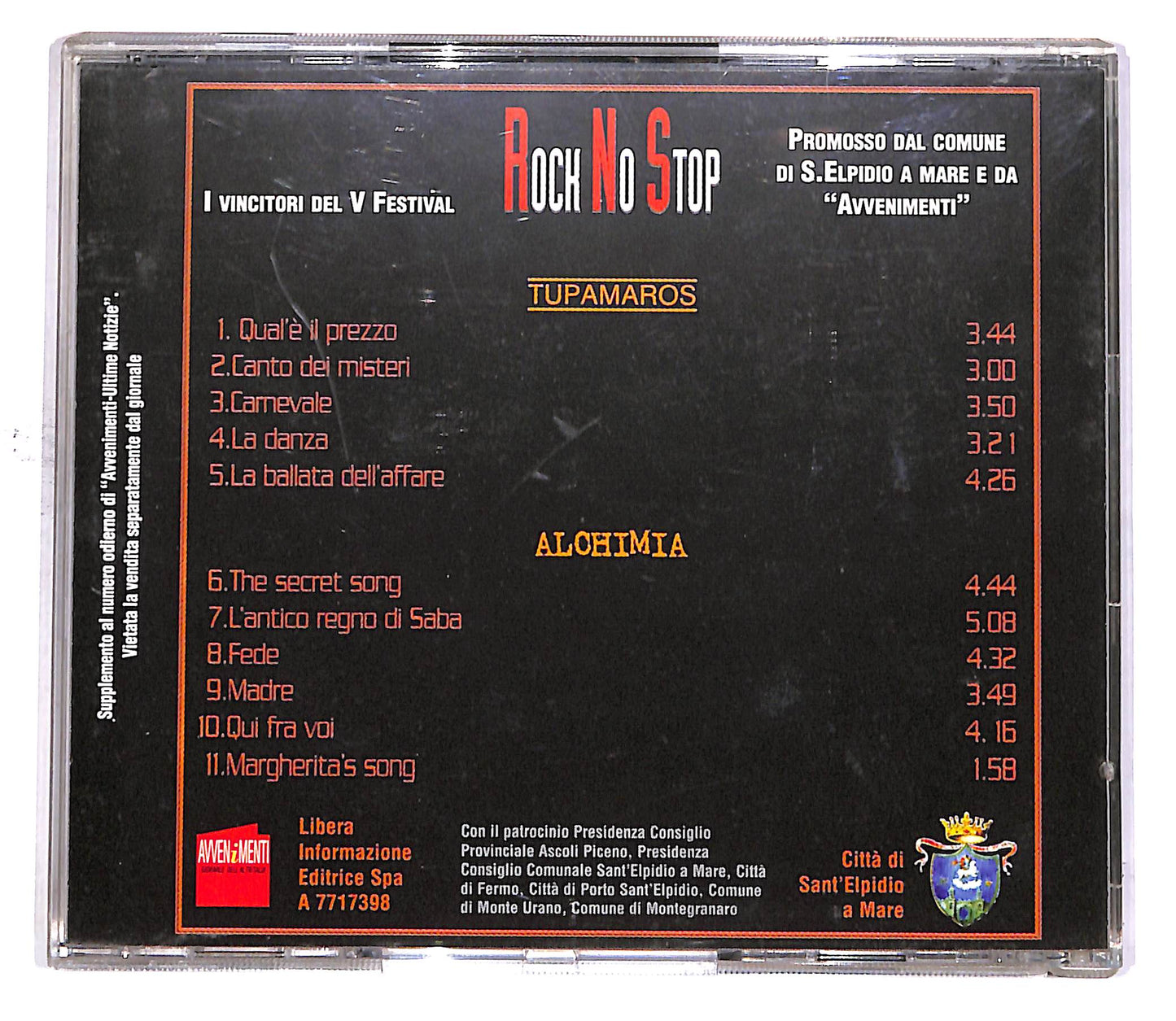 EBOND Tupamaros e Alchimia - Rock No Stop EDITORIALE CD CD049550