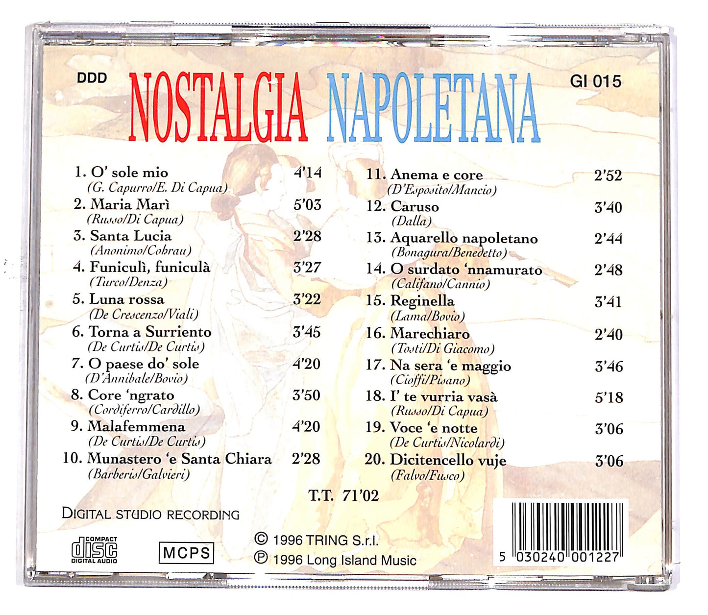 EBOND Luciano Manacore - Nostalgia Napoletana CD CD049557