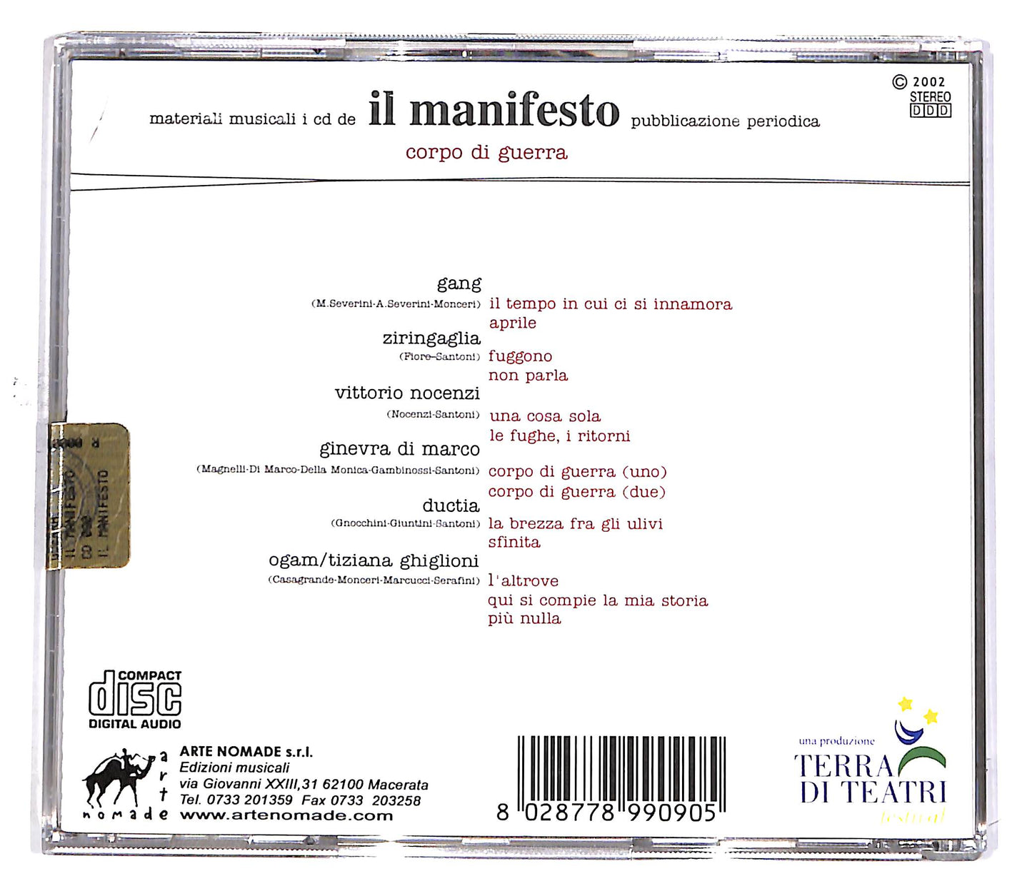 EBOND Various - Corpo Di Guerra CD CD049562