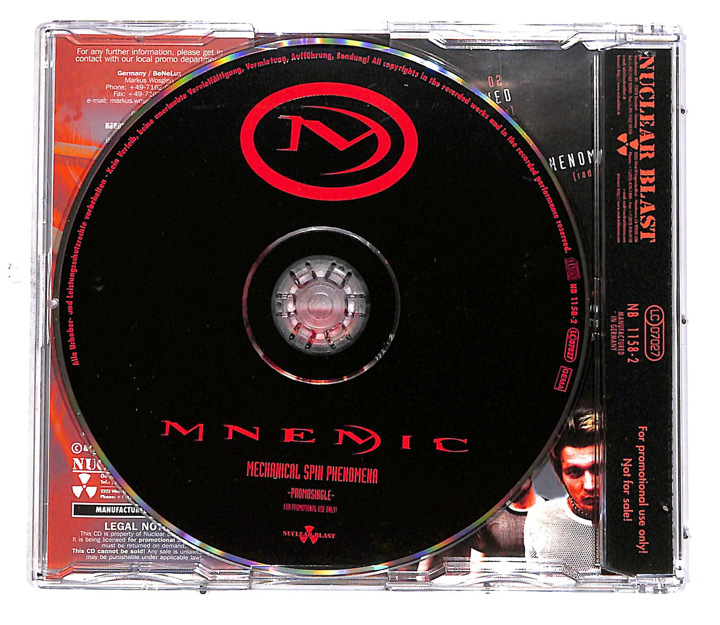 EBOND Mnemic - Mechanical Spin Phenomena (Promo Single) CD CD049602