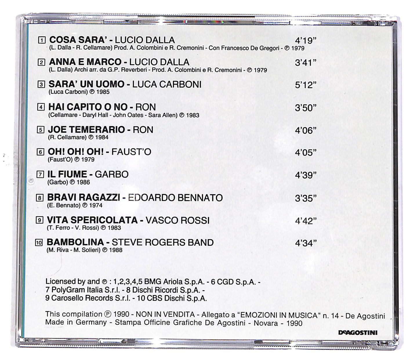 EBOND Various - Ragazzi Italiani EDITORIALE CD CD049611