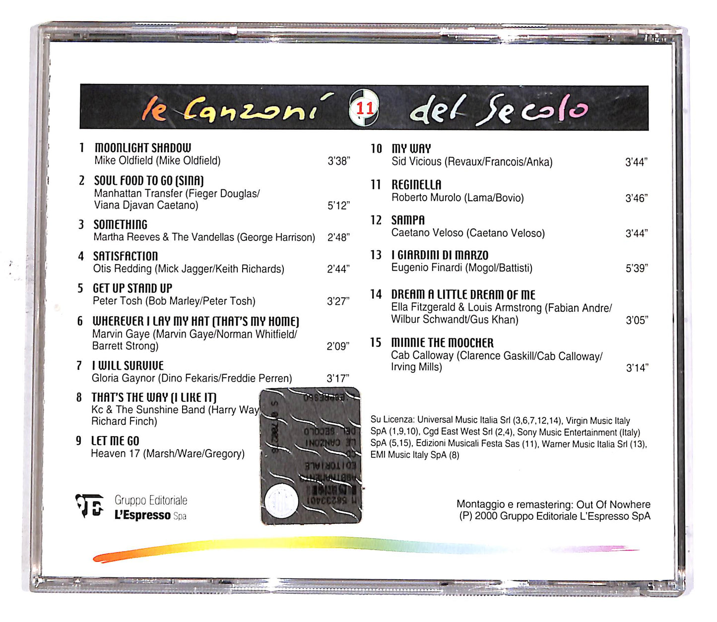 EBOND Various - Le Canzoni Del Secolo - 11 EDITORIALE CD CD049622