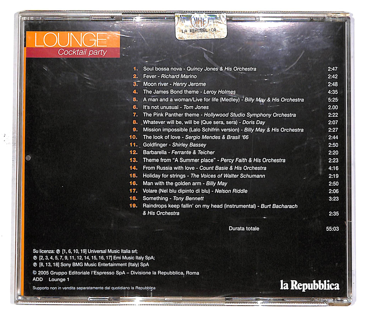 EBOND Various - Lounge - Cocktail Party Vol.1 EDITORIALE CD CD049671