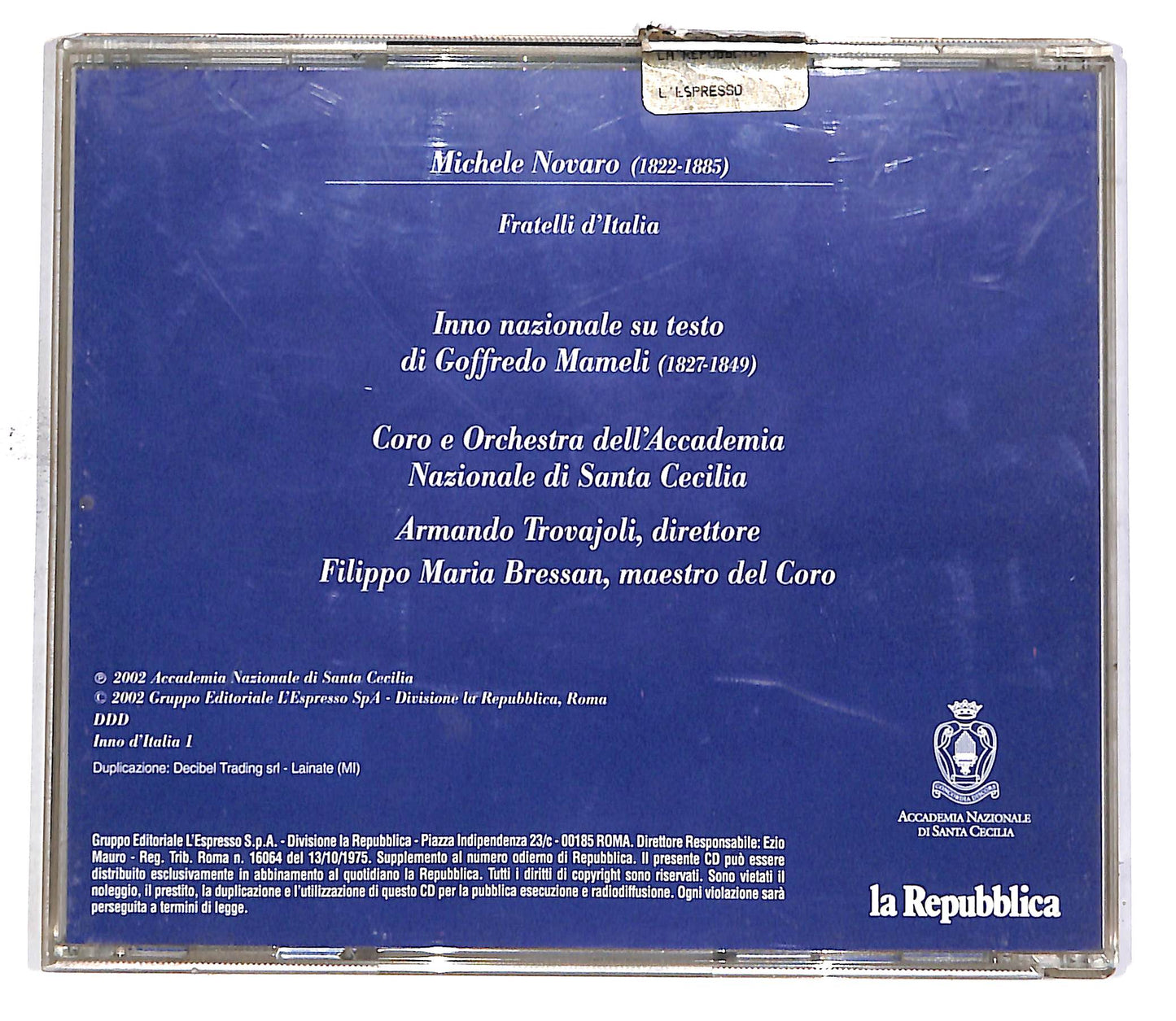 EBOND Fratelli D'Italia - L'Inno Di Mameli EDITORIALE CD CD049722