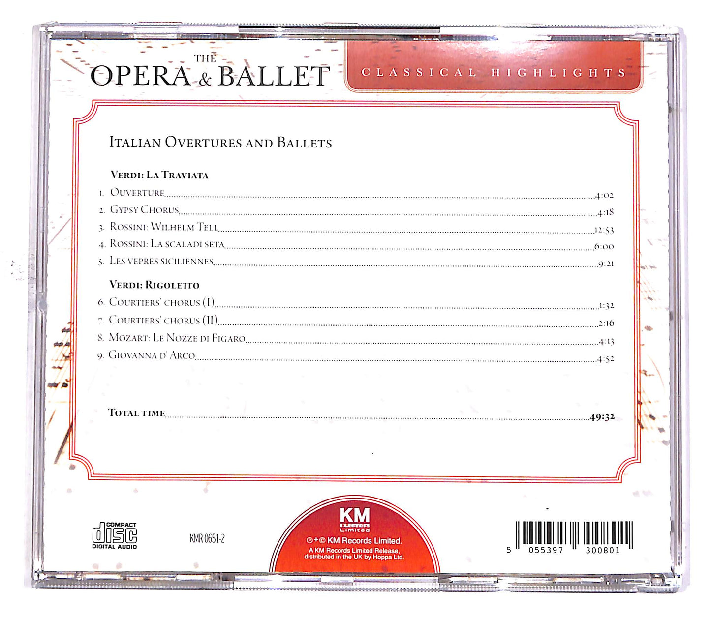 EBOND Various - The Opera & Ballet - Italian Overtures And Ballets CD CD049755