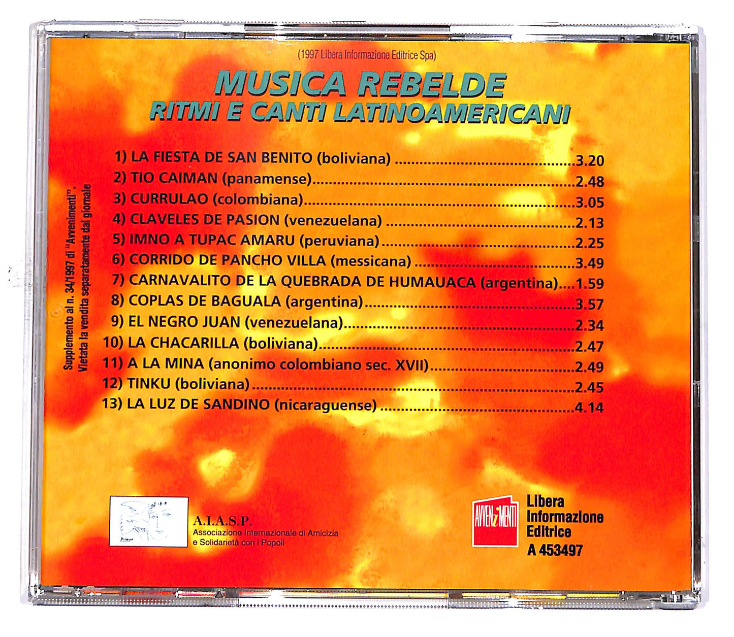 EBOND Chiloe - Musica Rebelde - Ritmi E Canti Latinoamericani CD CD049816