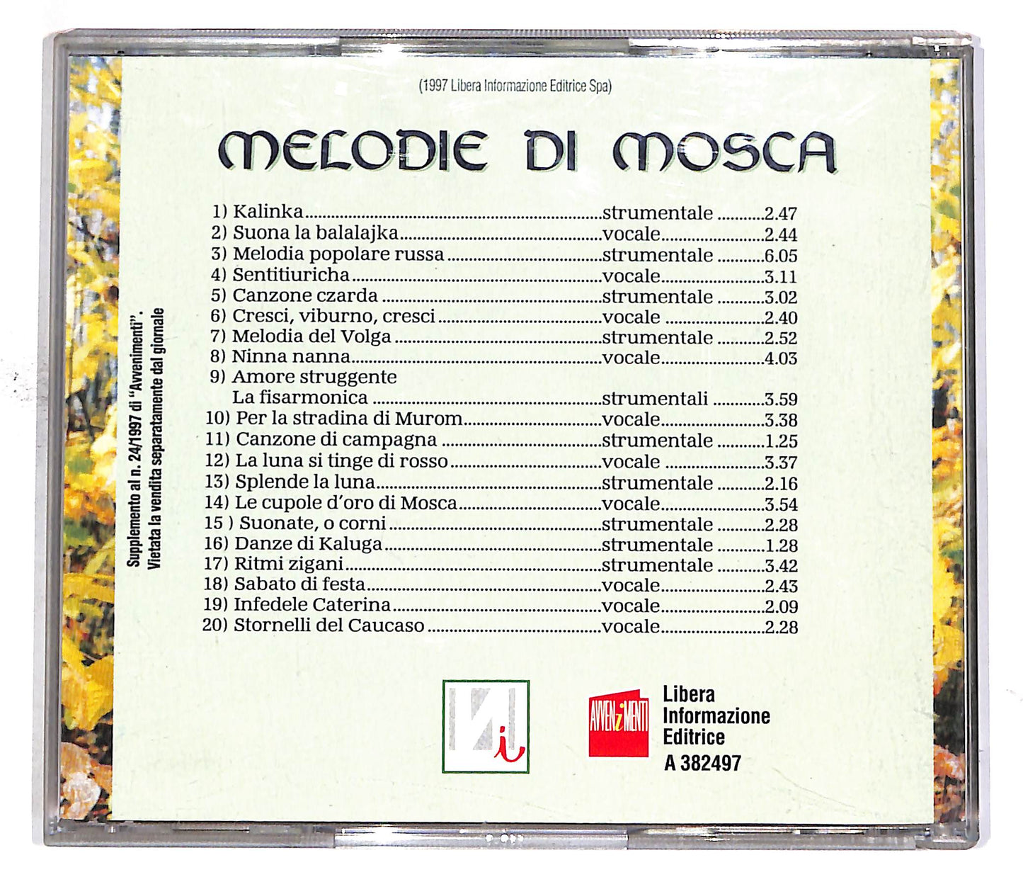 EBOND Various - Balli E Canzoni Popolari Russi EDITORIALE CD CD049965