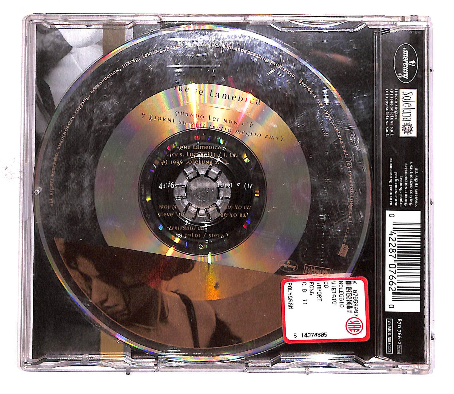 EBOND Irene La Medica - Quando Lei Non C'E - 7 Giorni Su 7 CD CD050029