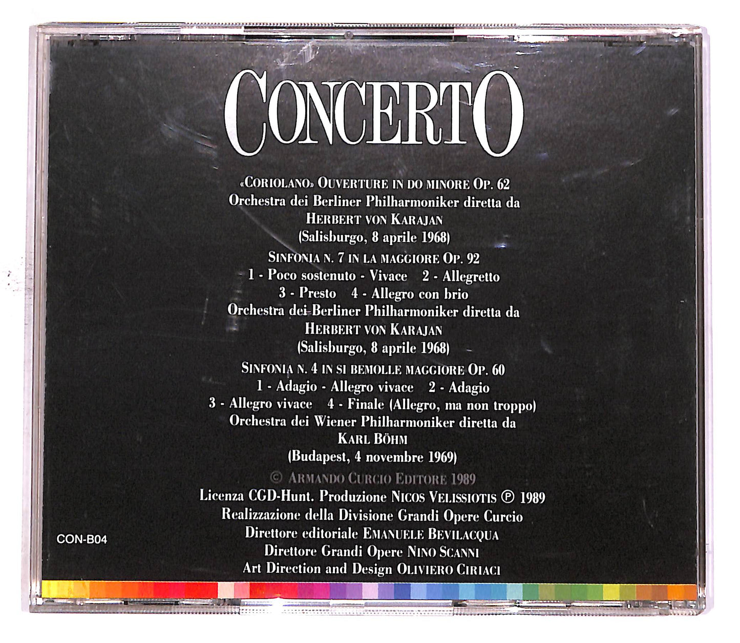 EBOND Beethoven - Coriolano Sinfonia N. 7, Sinfonia N. 4 EDITORIALE CD CD050036