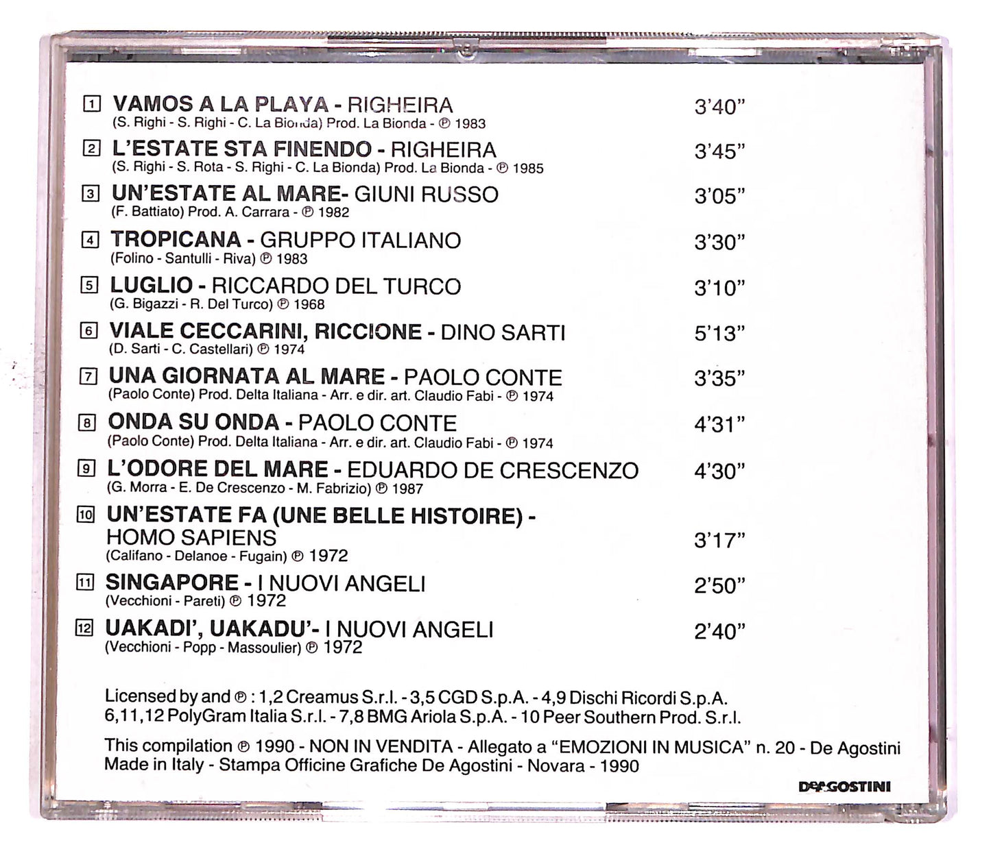 EBOND Various - Un'Estate Fa EDITORIALE CD CD050045