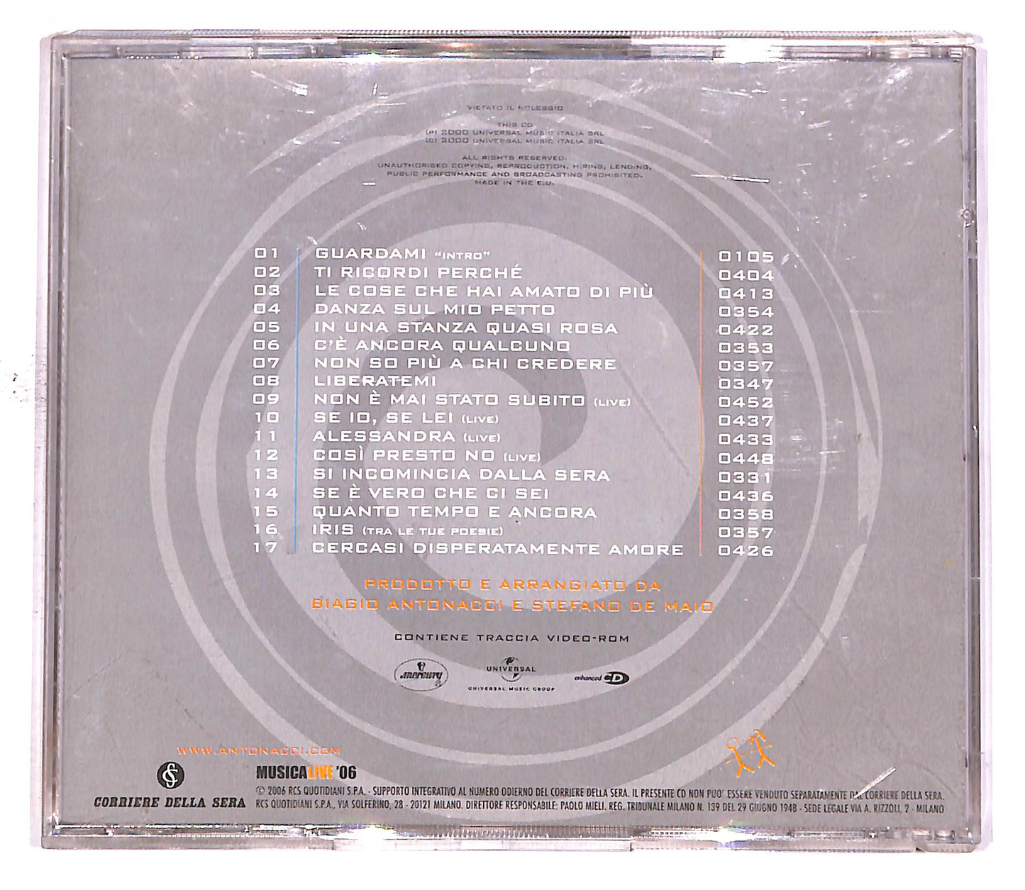 EBOND Biagio Antonacci - Tra Le Mie Canzoni EDITORIALE CD CD050048