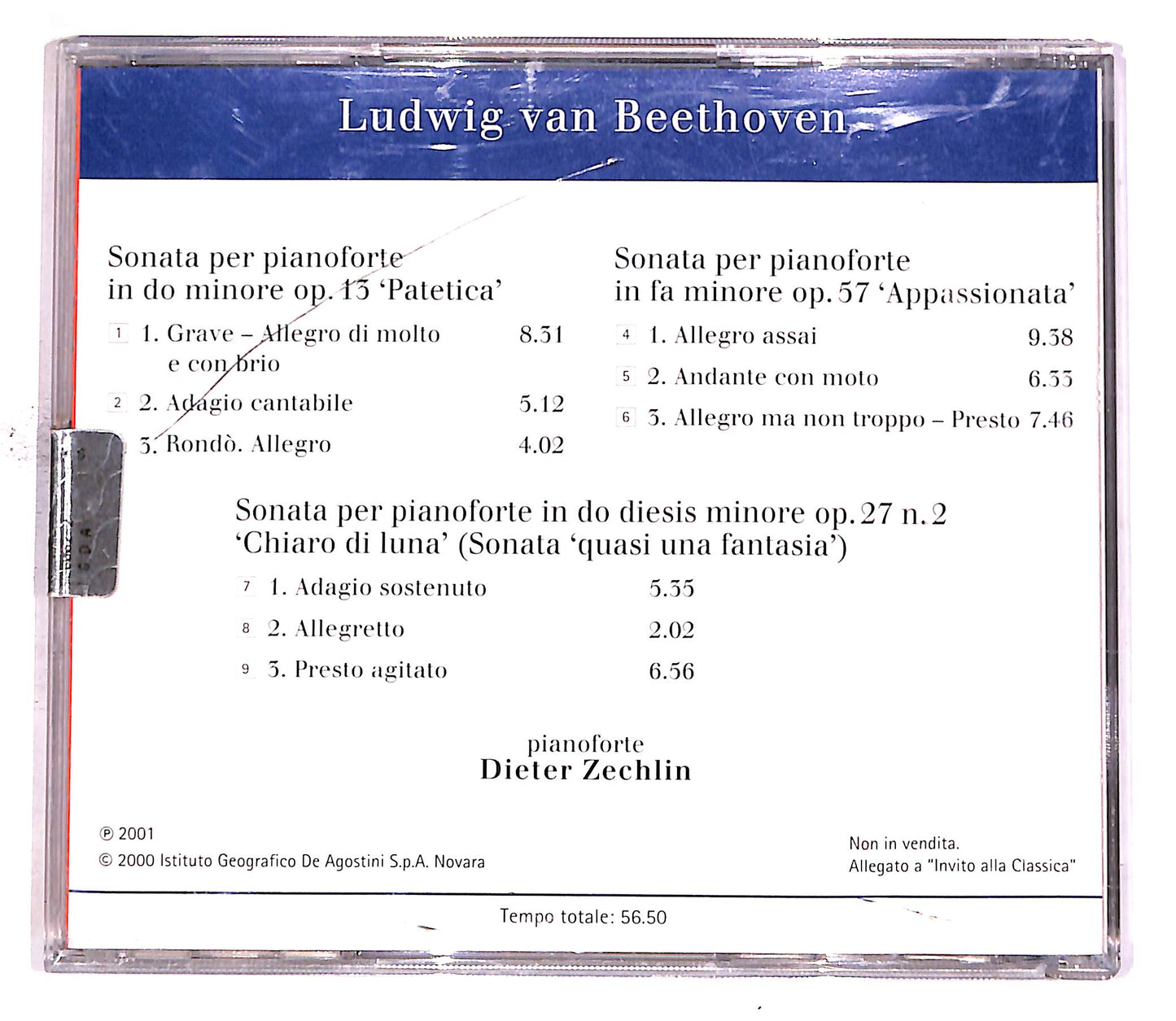 EBOND Beethoven - Patetica, Appassionata, Chiaro Di Luna EDITORIALE CD CD050114