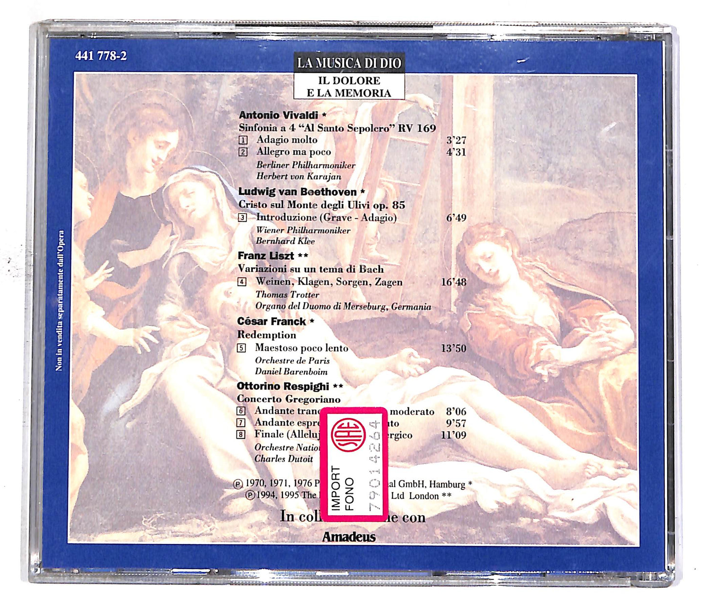 EBOND La Musica Di Dio - Il Dolore E La Memoria EDITORIALE CD CD050149