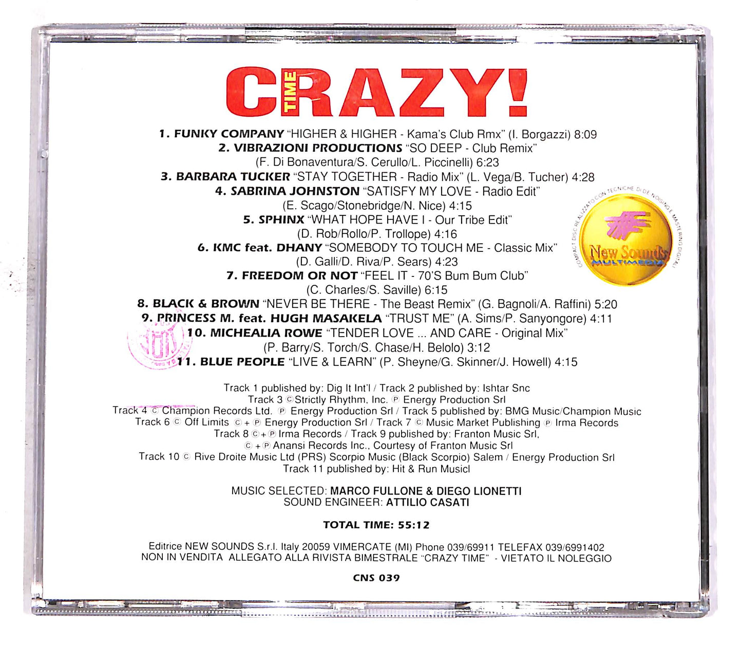 EBOND Various - Crazy Time Vol. 39 EDITORIALE CD CD050218