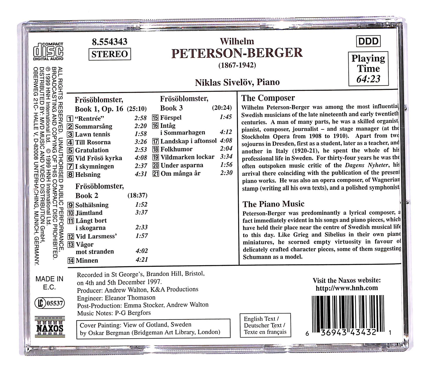 EBOND Peterson-Berger - Frosoblomster CD CD050340