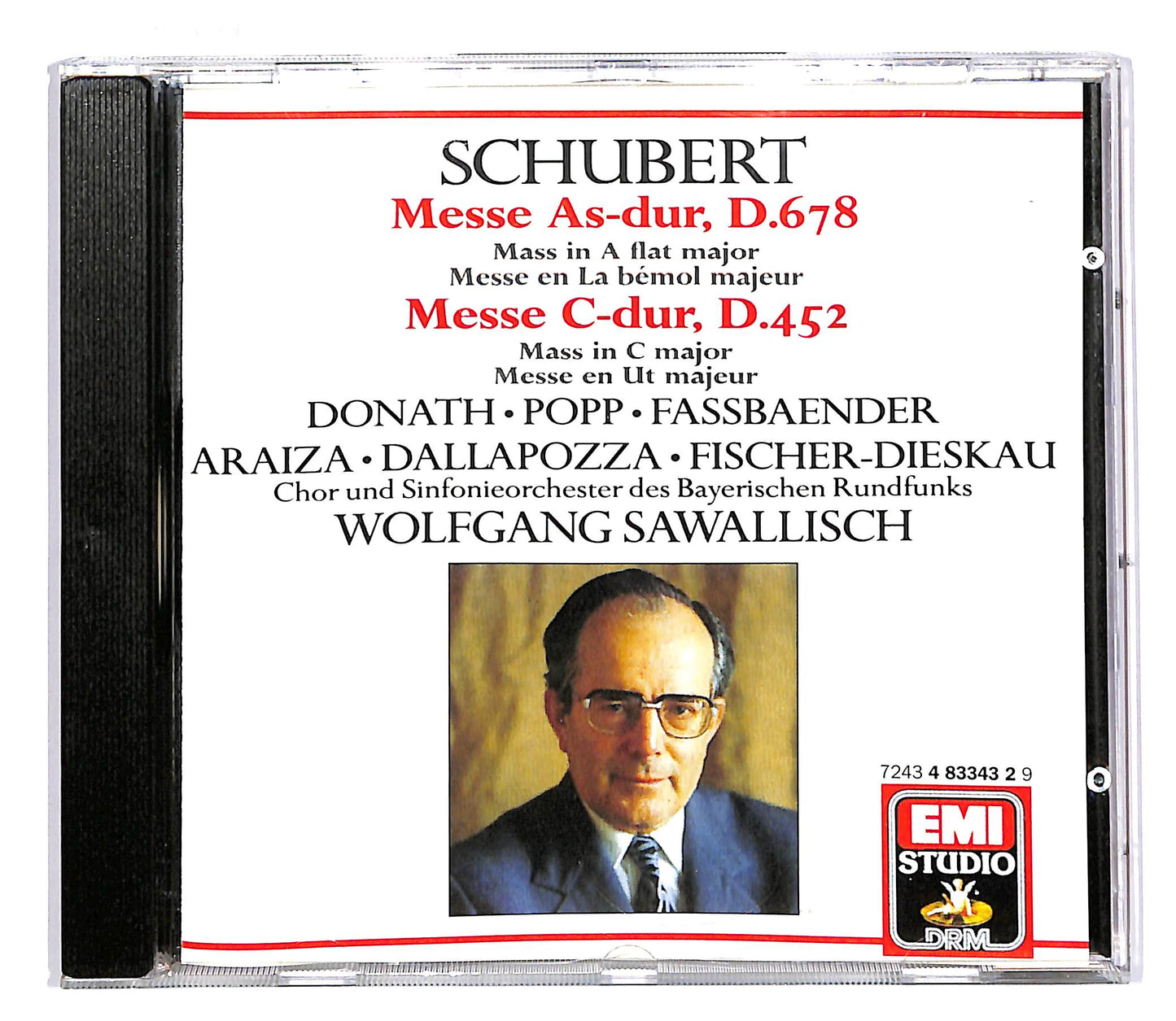 EBOND Schubert - Masses in a Flat e C Sawallisch CD CD050347