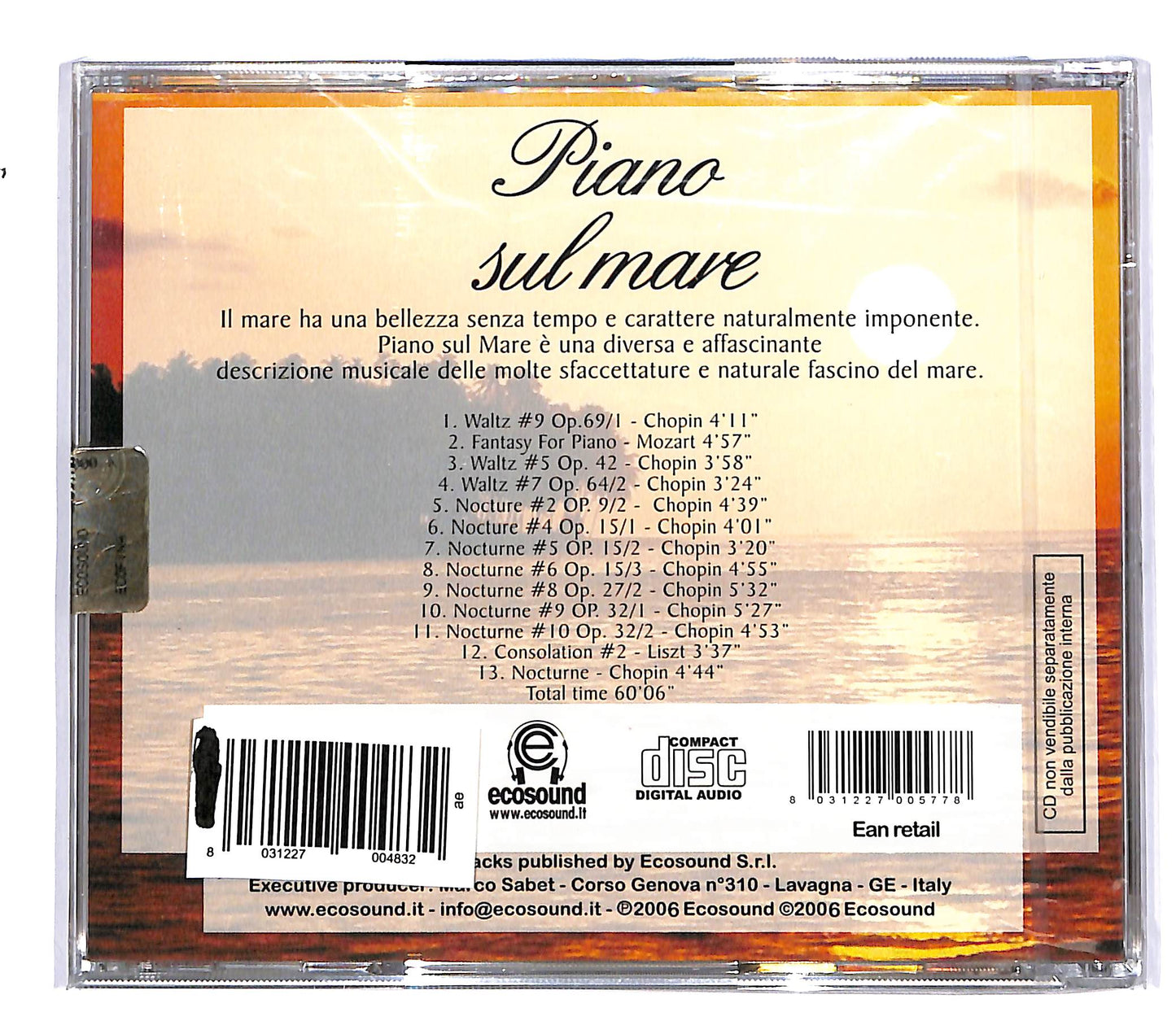 EBOND Various - piano sul mare EDITORIALE CD CD050454